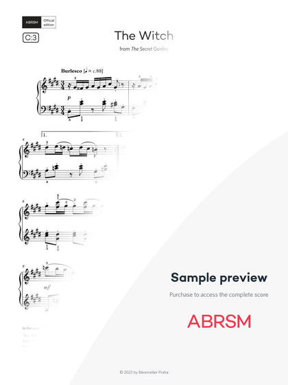 The Witch - Piano Exam Pieces 2027 & 2028, Grade 5 (Digital Sheet Music) protected preview