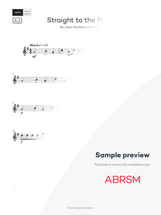 Straight to the Point - Flute Exam Pieces 2026, Grade 1 (Digital Sheet Music) protected preview