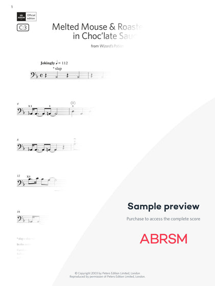 Melted Mouse & Roasted Rat in Choc'late Sauce - Cello Exam Pieces 2024, Grade 2 (Digital Sheet Music) protected preview