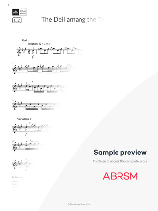 The Deil amang the Tailors - Violin Exam Pieces 2024, Grade 6 (Digital Sheet Music) protected preview