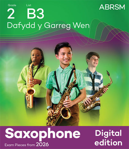 Dafydd y Garreg Wen - Sax Exam Pieces 2026, Grade 2 (Digital Sheet Music) cover