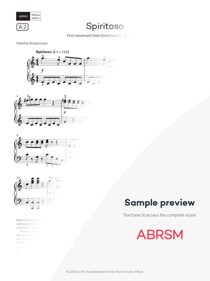 Spiritoso - Piano Exam Pieces 2025 & 2026, Grade 5 (Digital Sheet Music) protected preview