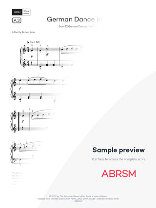 German Dance in C - Piano Exam Pieces 2027 & 2028, Grade 1 (Digital Sheet Music)