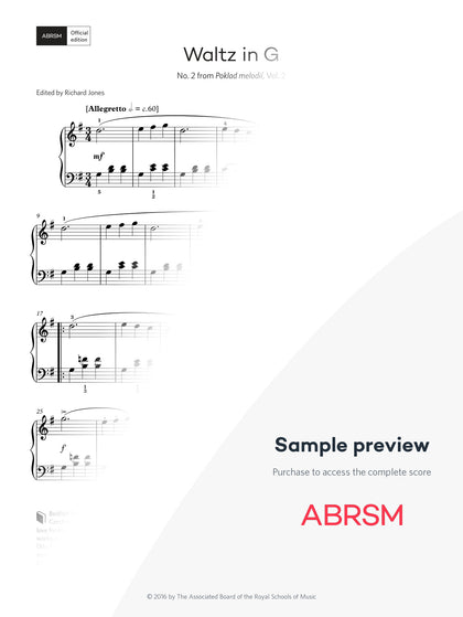 Waltz in G – Encore Plus, Book 1 – Digital sheet music protected score preview