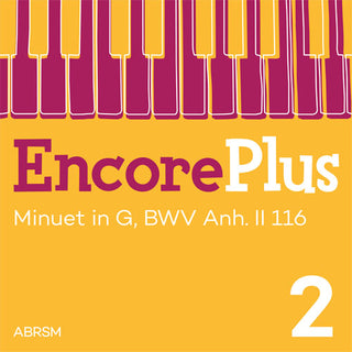 Minuet in G, BWV Anh. II 116 – Encore Plus, Book 2 – Digital sheet music cover