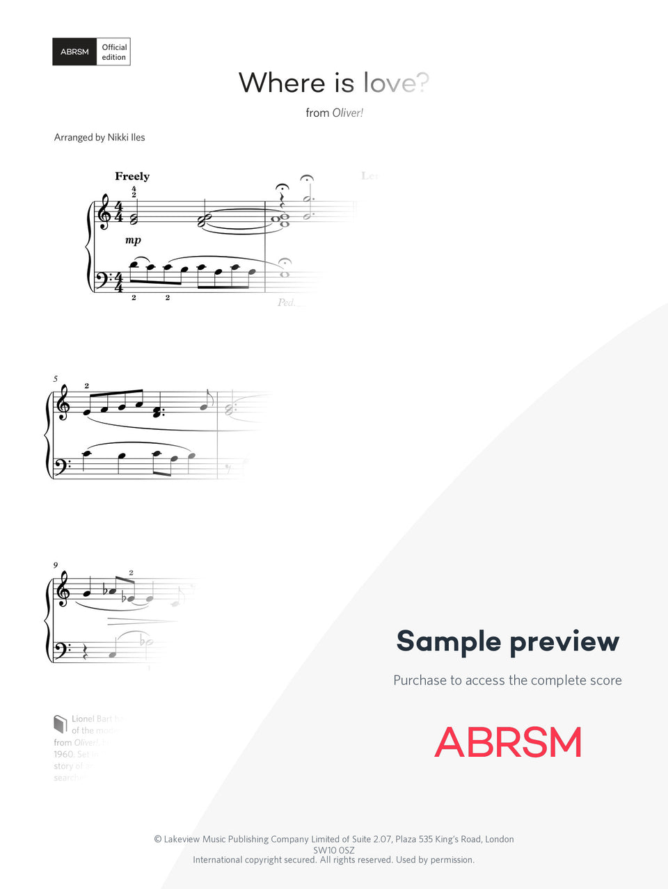 Where is love? – Encore Plus, Book 2 – Digital sheet music protected score preview