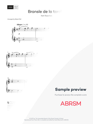 Bransle de la torche – Encore Plus, Book 2 – Digital sheet music protected score preview #protected-score-preview