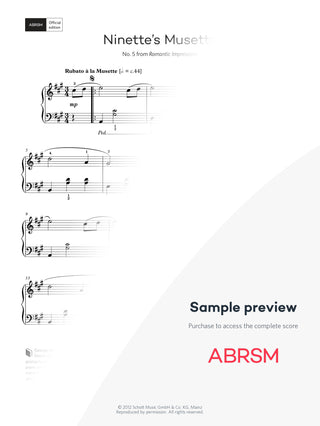 Ninette's Musette – Encore Plus, Book 2 – Digital sheet music protected score preview #protected-score-preview