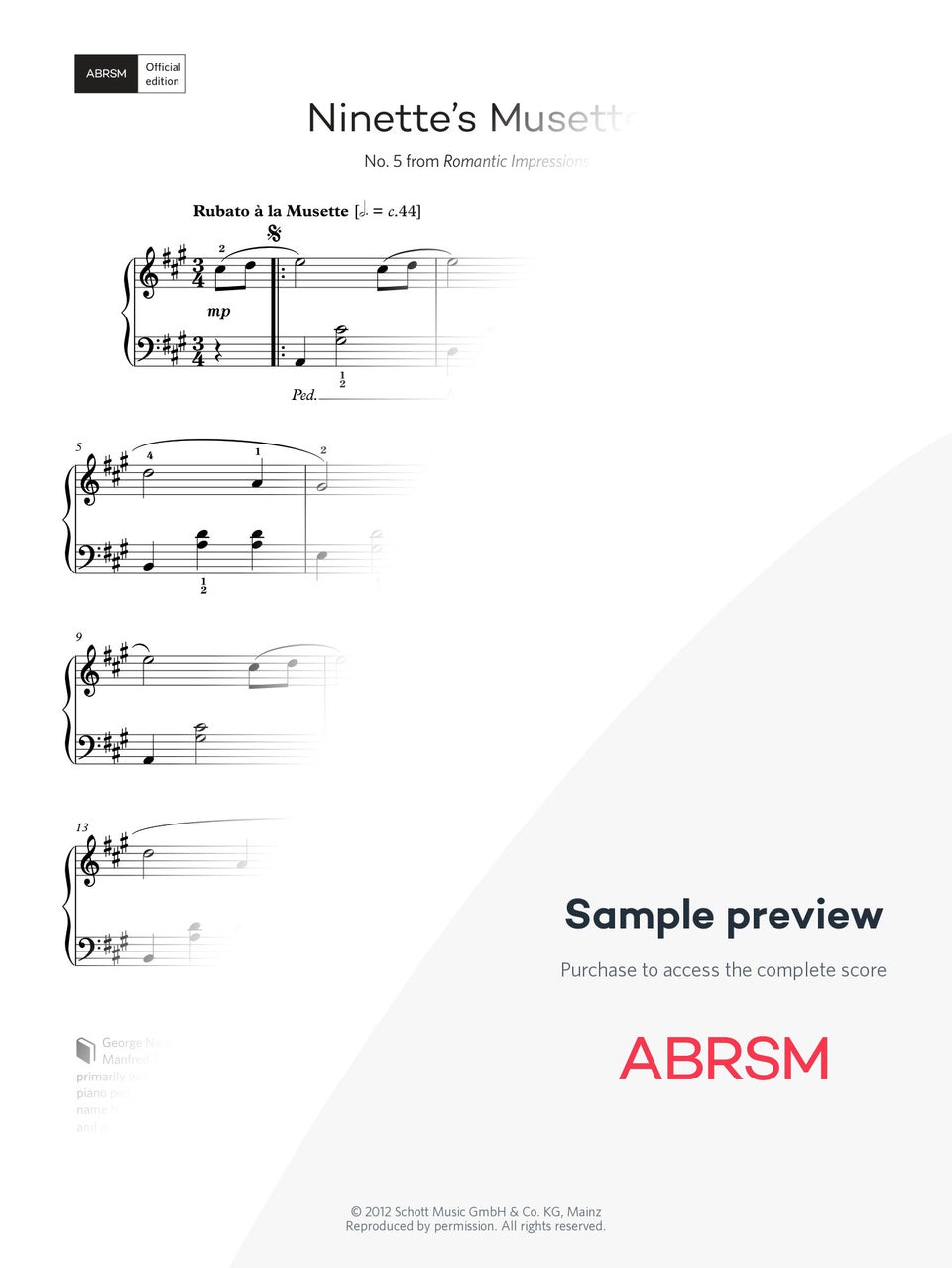 Ninette's Musette – Encore Plus, Book 2 – Digital sheet music protected score preview
