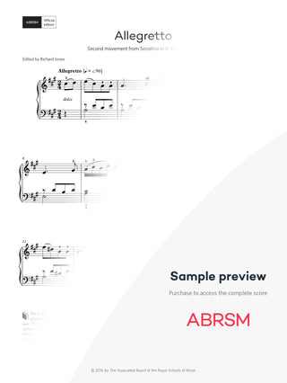 Allegretto – Encore Plus, Book 2 – Digital sheet music protected score preview #protected-score-preview