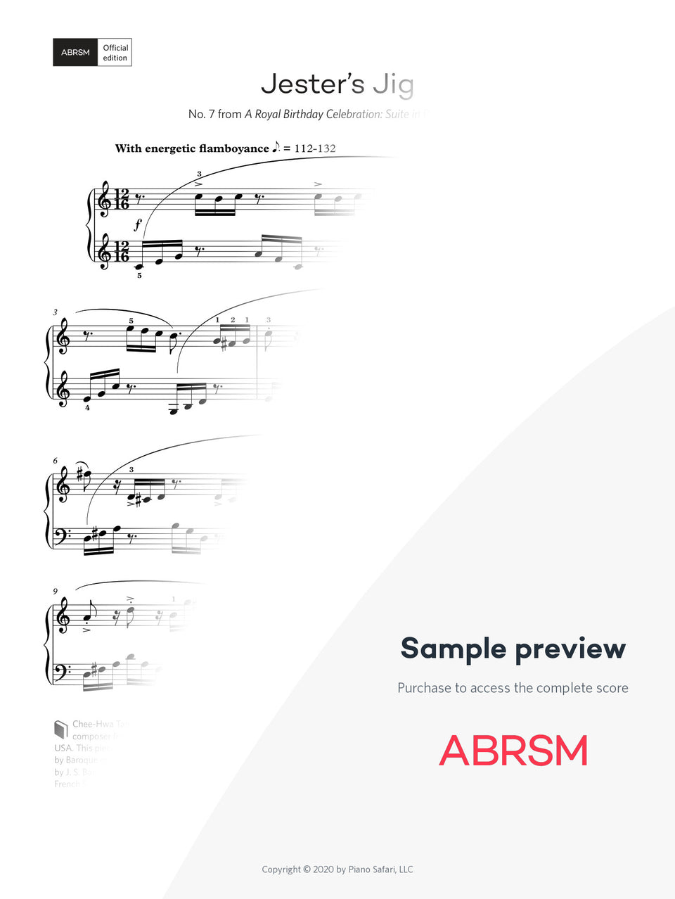 Jester's Jig – Encore Plus, Book 3 – Digital sheet music protected score preview
