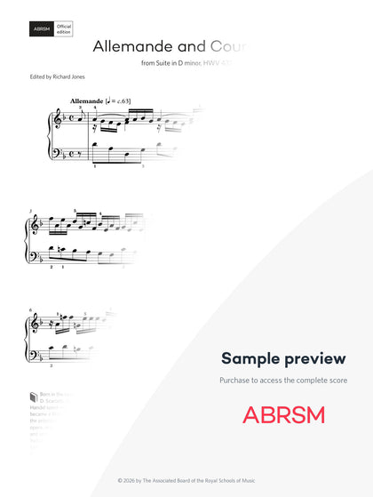 Allemande and Courante – Encore Plus, Book 4 – Digital sheet music protected score preview