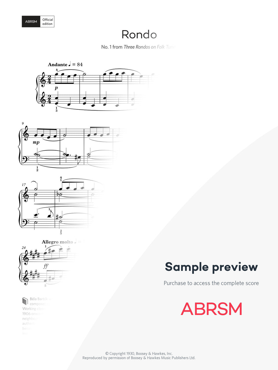 Rondo – Encore Plus, Book 4 – Digital sheet music protected score preview