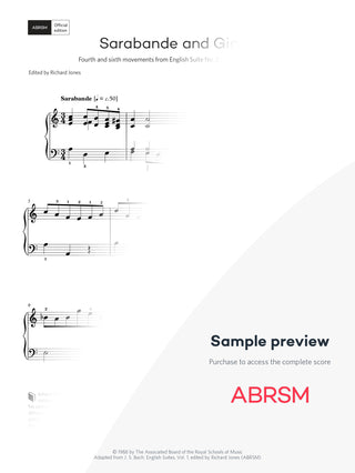 Sarabande and Gigue – Encore Plus, Book 4 – Digital sheet music protected score preview #protected-score-preview