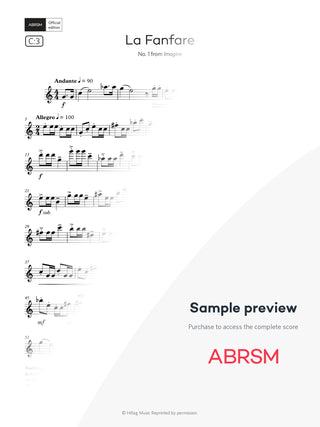 La Fanfare - Flute Exam Pieces 2026, Grade 4 (Digital Sheet Music) protected preview