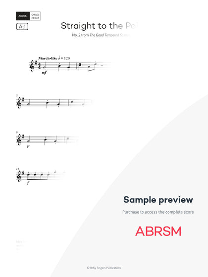 Straight to the Point - Sax Exam Pieces 2026, Grade 1 (Digital Sheet Music) protected preview