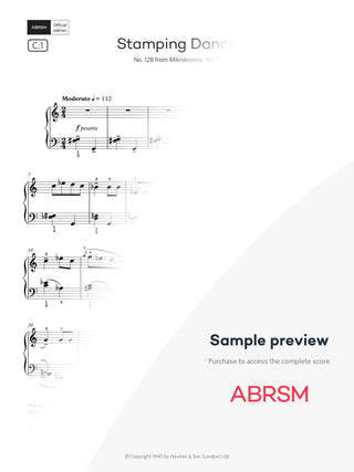 Stamping Dance - Piano Exam Pieces 2025 & 2026, Grade 6 (Digital Sheet Music) protected preview