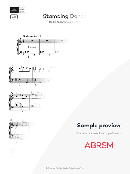 Stamping Dance - Piano Exam Pieces 2025 & 2026, Grade 6 (Digital Sheet Music) protected preview