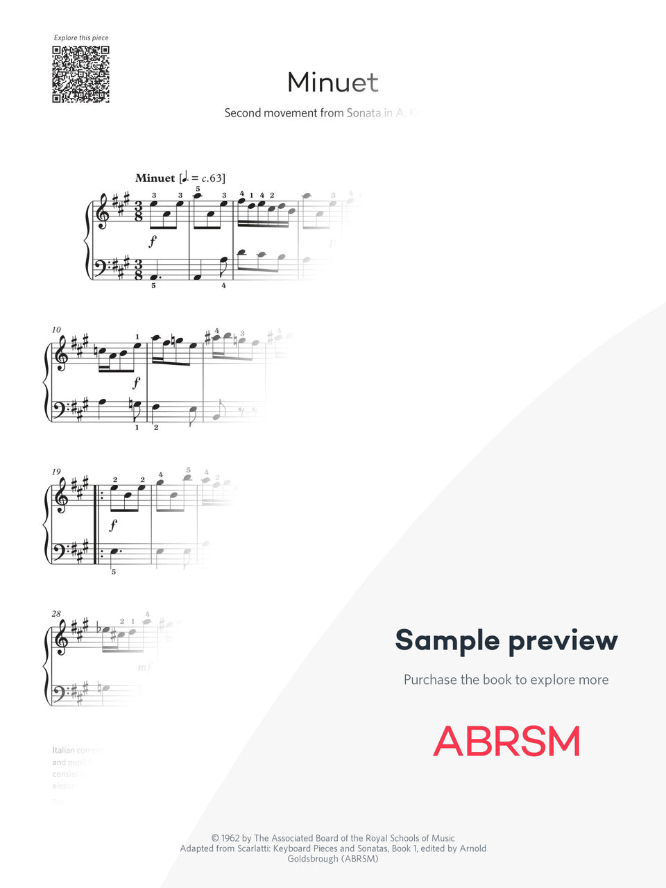 Piano Exam Pieces 2027 & 2028, ABRSM Grade 4 - protected music sample