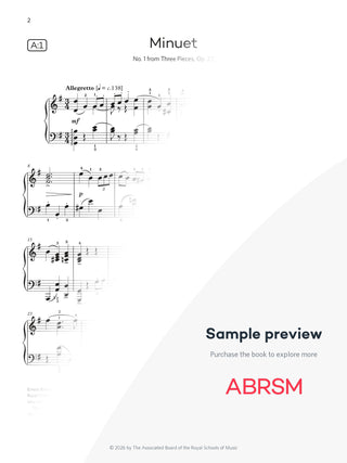 Piano Exam Pieces 2027 & 2028, ABRSM Grade 6 - protected music sample