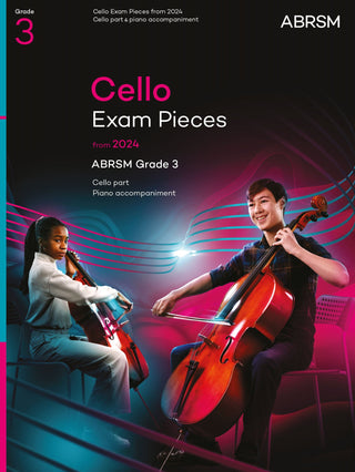 Cello Exam Pieces from 2024, ABRSM Grade 3, Cello Part & Piano Accompaniment