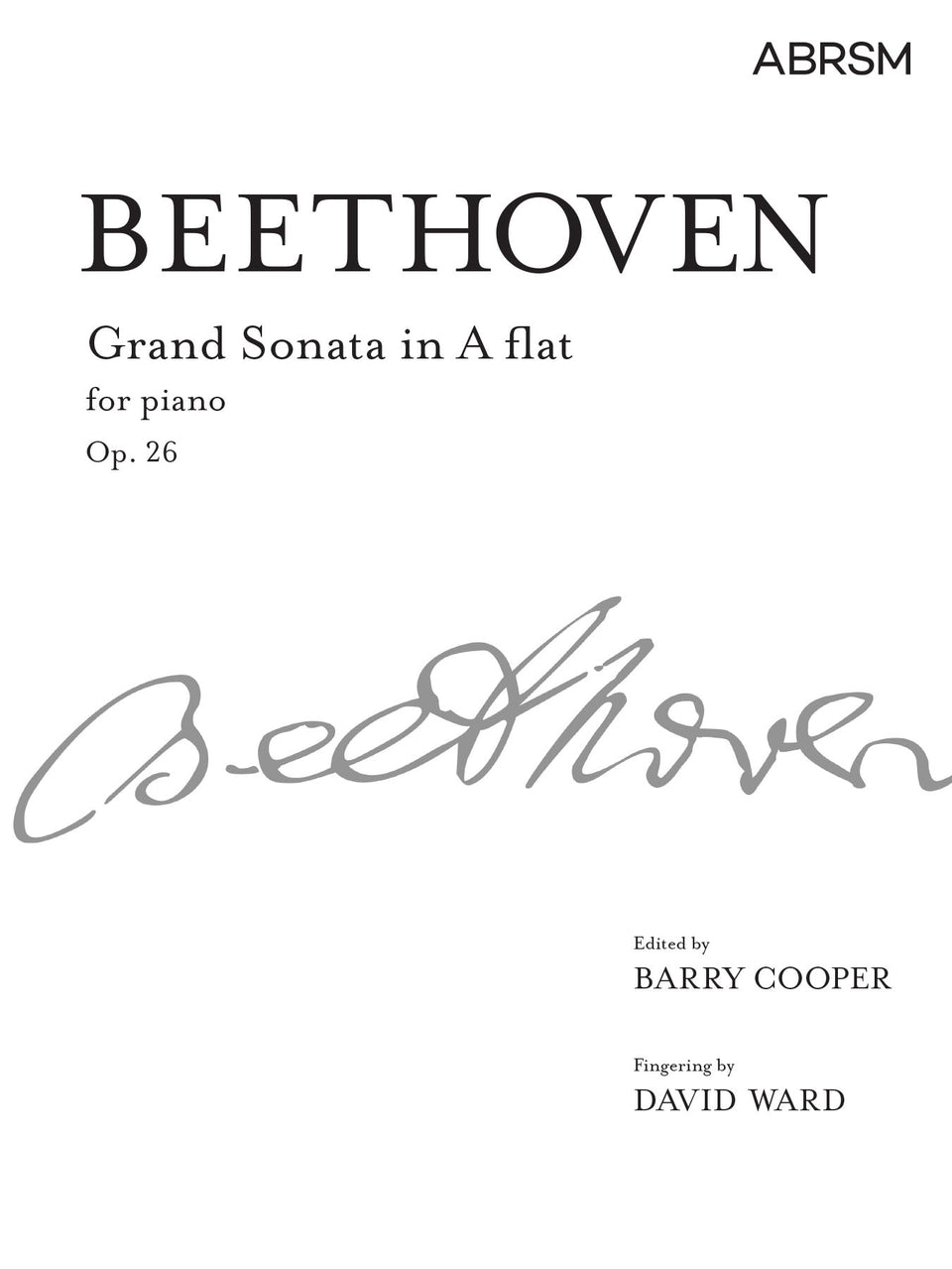 Grand Sonata in A flat major, Op. 26