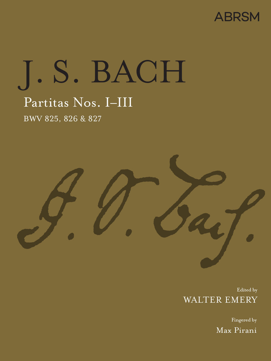Book cover of J.S. Bach Partitas Nos. I-III with ABRSM logo