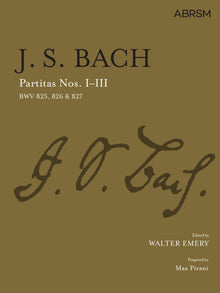 Partitas Nos. 1 to 3