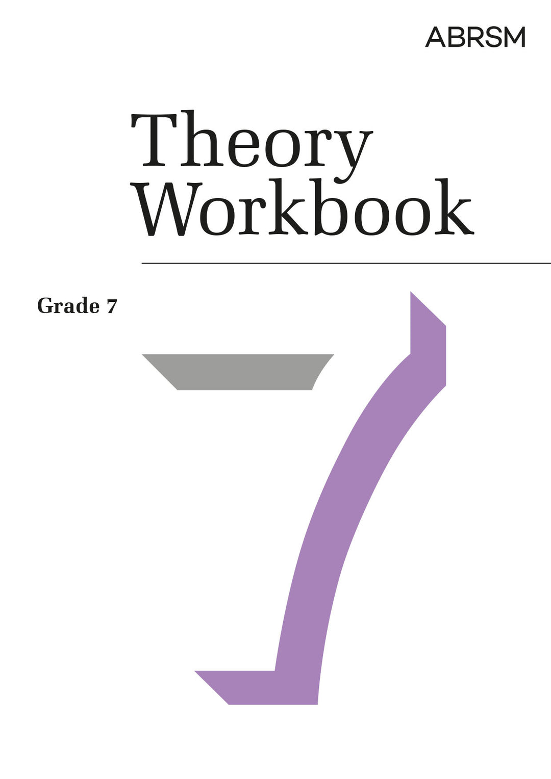 ABRSM Theory Workbook Grade 7 on a white background