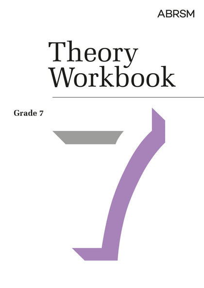 ABRSM Theory Workbook Grade 7 on a white background