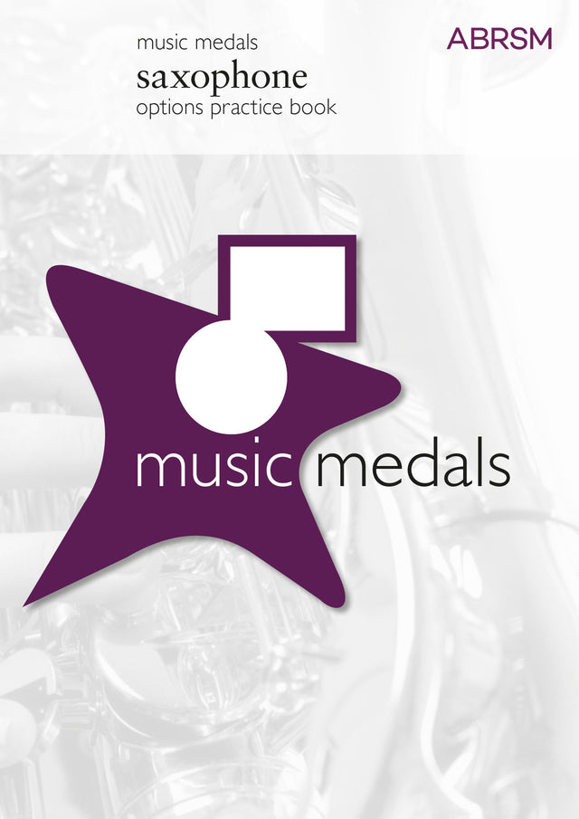 Music Medals Saxophone Options Practice Book