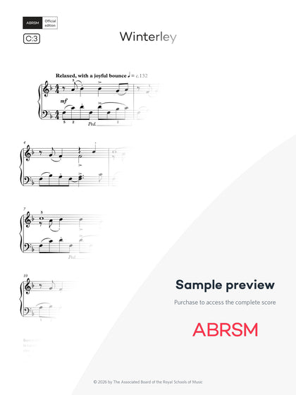 Winterley - Piano Exam Pieces 2027 & 2028, Grade 8 (Digital Sheet Music) protected preview