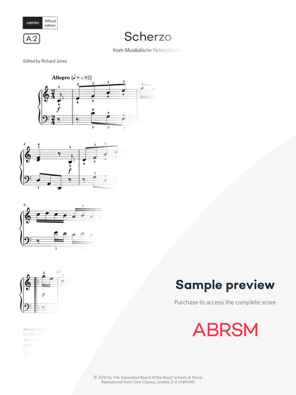 Scherzo - Piano Exam Pieces 2027 & 2028, Grade 4 (Digital Sheet Music) protected preview