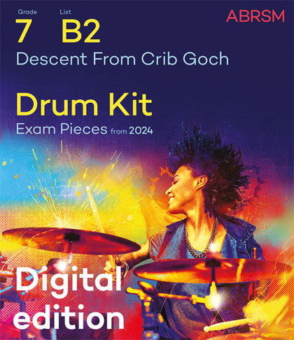 Descent From Crib Goch - Drum Kit Exam Pieces 2024 Grade 7 Digi (Digital Sheet Music) cover