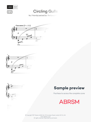 Circling Gulls - Piano Exam Pieces 2027 & 2028, Grade 2 (Digital Sheet Music) protected preview