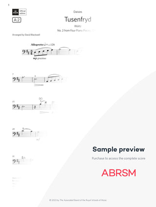 Tusenfryd - Cello Exam Pieces 2024, Grade 4 (Digital Sheet Music) protected preview