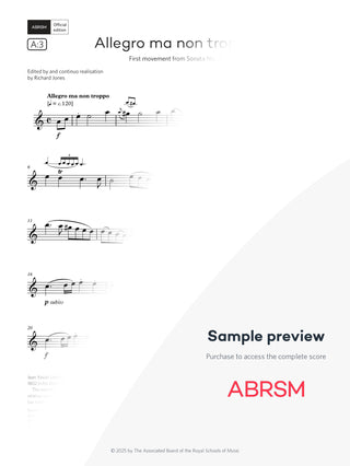 Allegro ma non troppo - Clarinet Exam Pieces 2026, Grade 5 (Digital Sheet Music) protected preview