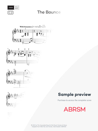The Bounce - Piano Exam Pieces 2025 & 2026, Grade 6 (Digital Sheet Music) protected preview