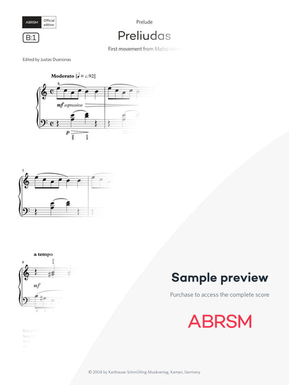 Preludias - Piano Exam Pieces 2027 & 2028, Grade 2 (Digital Sheet Music) protected preview