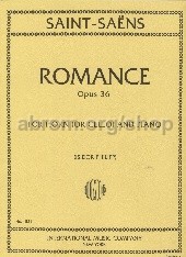 Romance, Op.36 – Camille Saint-Saëns Sheet music for Piano, Flute