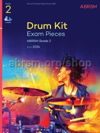 Drum Kit Exam Pieces, Grade 2, from 2024