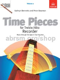 Time Pieces for Treble/Alto Recorder, Volume 2